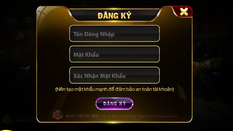 Điền thông tin đầy đủ khi đăng ký Go88