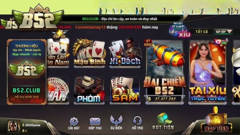 Đổi đời nhanh chóng khi tham gia kho trò chơi tại cổng game b52club